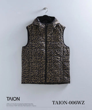 ベーシック Wジップ ダウンフードベスト<TAION-006WZ>