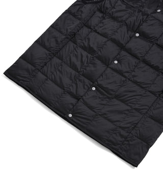 ベーシック クルーネックボタン インナーダウンベスト<TAION-004>