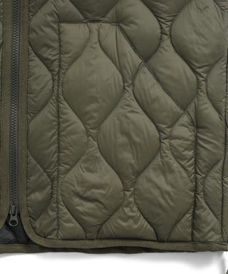 ミリタリー ハイネックWジップ ダウンジャケット-ソフトシェル<TAION-102ALSZML-1>