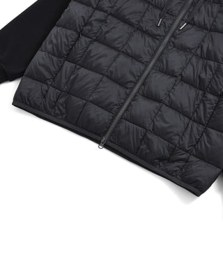 ベーシック ハイネックWジップ ニットスリーブダウンジャケット<TAION-102WZSN>