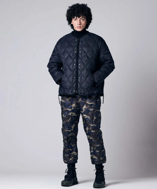 ミリタリー M65 ライナーWジップ ショートダウンジャケット-ソフトシェル<TAION-M65LSZBML-1SH>