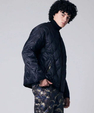 ミリタリー M65 ライナーWジップ ショートダウンジャケット-ソフトシェル<TAION-M65LSZBML-1SH>