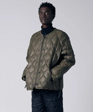 ミリタリー M65 ライナーWジップ ショートダウンジャケット-ソフトシェル<TAION-M65LSZBML-1SH>