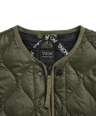 ミリタリー M65 ライナーWジップ ショートダウンジャケット-ソフトシェル<TAION-M65LSZBML-1SH>