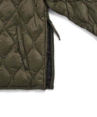 ミリタリー M65 ライナーWジップ ショートダウンジャケット-ソフトシェル<TAION-M65LSZBML-1SH>