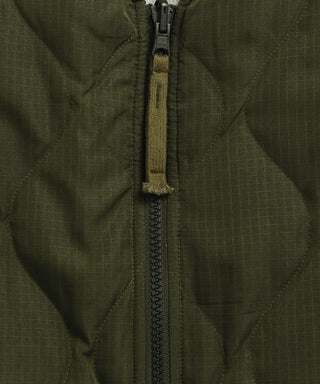 ミリタリー リバーシブル Vネック ボア ベスト<TAION-R001BML-1>