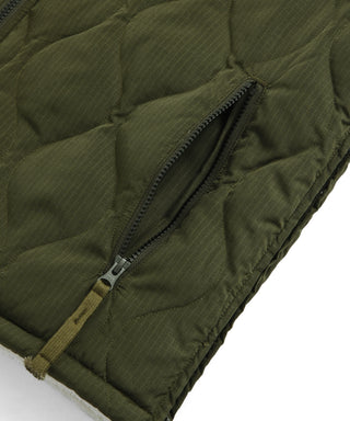 ミリタリー リバーシブル Vネック ボア ベスト<TAION-R001BML-1>