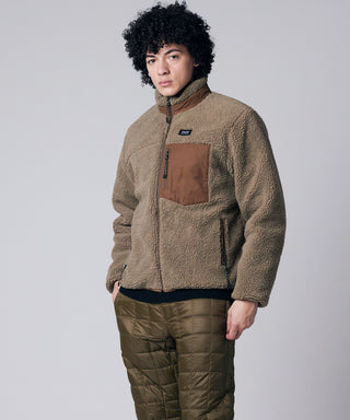 ライトブラウン×ベージュ/モデル身長 180cm/着用サイズ L