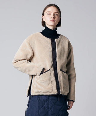 ダークチョコ×ベージュ/モデル身長 171cm/着用サイズ XS