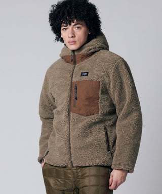 ライトブラウン×ベージュ/モデル身長 180cm/着用サイズ L