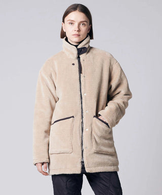 ダークチョコ×ベージュ/モデル身長 171cm/着用サイズ XS