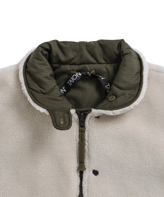 ミリタリー リバーシブル N-1 ダウンジャケット<TAION-R119ZBML-1>