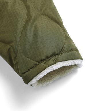 ミリタリー リバーシブル N-1 ダウンジャケット<TAION-R119ZBML-1>