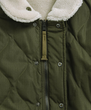 ミリタリー リバーシブル N-1 ダウンジャケット<TAION-R119ZBML-1>