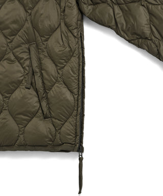 ミリタリー M65 ライナーWジップ ショートダウンジャケット-ソフトシェル<TAION-WM65LSZBML-1SH>