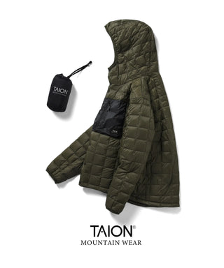マウンテン ライトダウンフーディー<TAION-106BXMT-800>