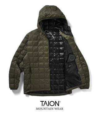 マウンテン ライトダウンフーディー<TAION-106BXMT-800>