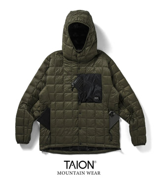マウンテン ライトダウンフーディー<TAION-106BXMT-800>