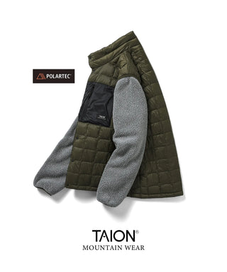 マウンテン クラシックハイネック ライトダウンジャケット<TAION-102BCMT-800SPX>