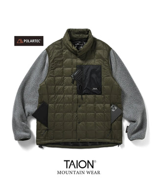 マウンテン クラシックハイネック ライトダウンジャケット<TAION-102BCMT-800SPX>