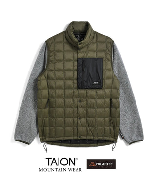 マウンテン クラシックハイネック ライトダウンジャケット<TAION-102BCMT-800SPX>