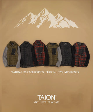 マウンテン クラシックハイネック ライトダウンジャケット<TAION-102BCMT-800SPX>