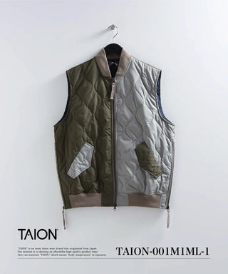 ミリタリー MA-1 ダウンベスト<TAION-001M1ML-1>