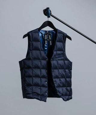 ベーシック Vネックボタン ダウンジレ<TAION-003>