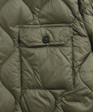 ミリタリー ディタッチャブルスリーブ ダウンジャケット-ソフトシェル<TAION-100ALSDBML-1>