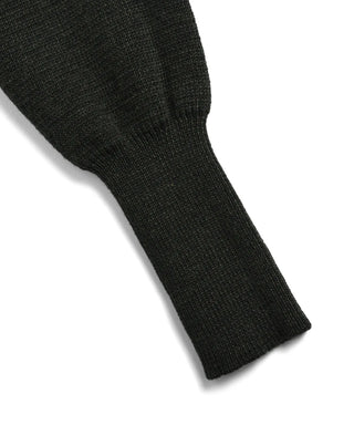 ミリタリー ハイネック ニット+ダウン ジャケット-ソフトシェル<TAION-102ALSSNZML-1>