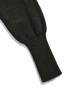 ミリタリー クルーネック ニット+ダウンジャケット-ソフトシェル<TAION-W104ALSSNBML-1>