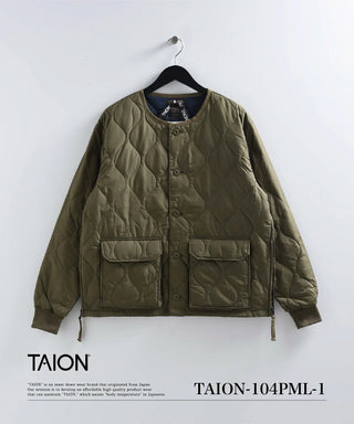 ミリタリー オーバーカーディガン<TAION-104PML-1>
