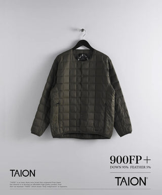 マウンテン アクティブ クルーネック ライトダウンジャケット<TAION-104SBMT-DX>