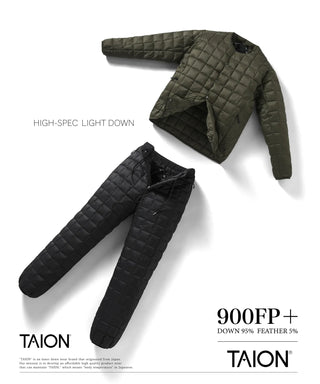 マウンテン アクティブ クルーネック ライトダウンジャケット<TAION-104SBMT-DX>