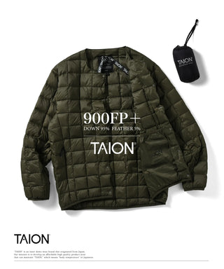 マウンテン アクティブ クルーネック ライトダウンジャケット<TAION-104SBMT-DX>