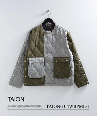 ミリタリー ダブル ダウンジャケット<TAION-104WBPML-1>