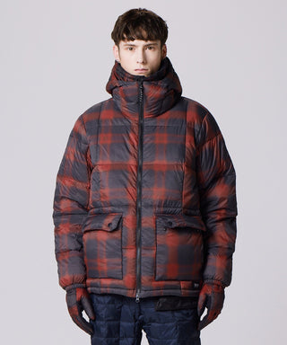 チェック(ブラック/レッド)/モデル身長 178cm/着用サイズ L