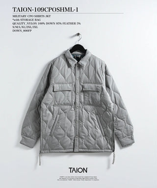 ミリタリー CPOシャツ ダウンジャケット<TAION-109CPOSHML-1>