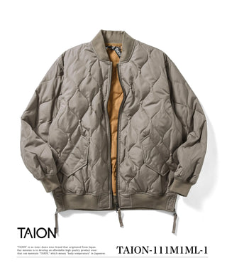 ミリタリー MA-1 ダウンジャケット<TAION-111M1ML-1>
