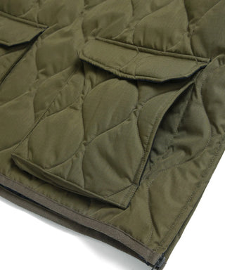 ミリタリー リブハイネックWジップ ダウンジャケット<TAION-112ZML-1>