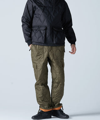 ダークオリーブ/モデル身長 180cm/着用サイズ L (裏地はネイビーになります)