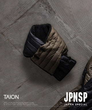 ジャパンスペシャル チャイナボタン ダウンマフラー<TAION-AM01JS>