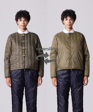 ダークオリーブ×オリーブ/モデル身長 172cm/着用サイズ XS