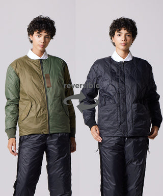 クレイジーオリーブ×ブラック/モデル身長 172cm/着用サイズ XS