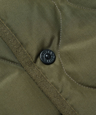 【KIDS】ミリタリー クルーネックボタン ダウンジャケット<TAION-K104B2ML-1>