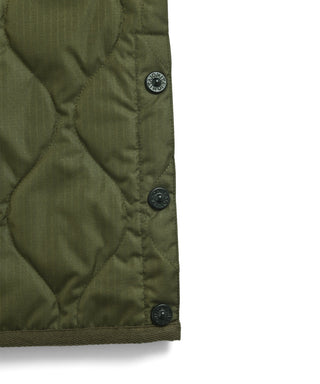 【KIDS】ミリタリー クルーネックボタン ダウンジャケット<TAION-K104B2ML-1>