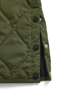 【KIDS】ミリタリー クルーネックボタン ダウンジャケット<TAION-K104B2ML-1>