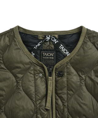 ミリタリー M65 ライナーWジップ ダウンジャケット-ソフトシェル<TAION-WM65LSZBML-1>