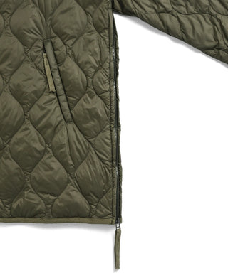 ミリタリー M65 ライナーWジップ ダウンジャケット-ソフトシェル<TAION-WM65LSZBML-1>