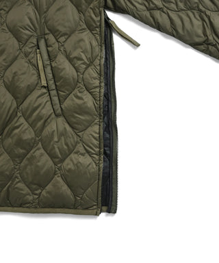 ミリタリー M65 ライナーWジップ ダウンジャケット-ソフトシェル<TAION-WM65LSZBML-1>